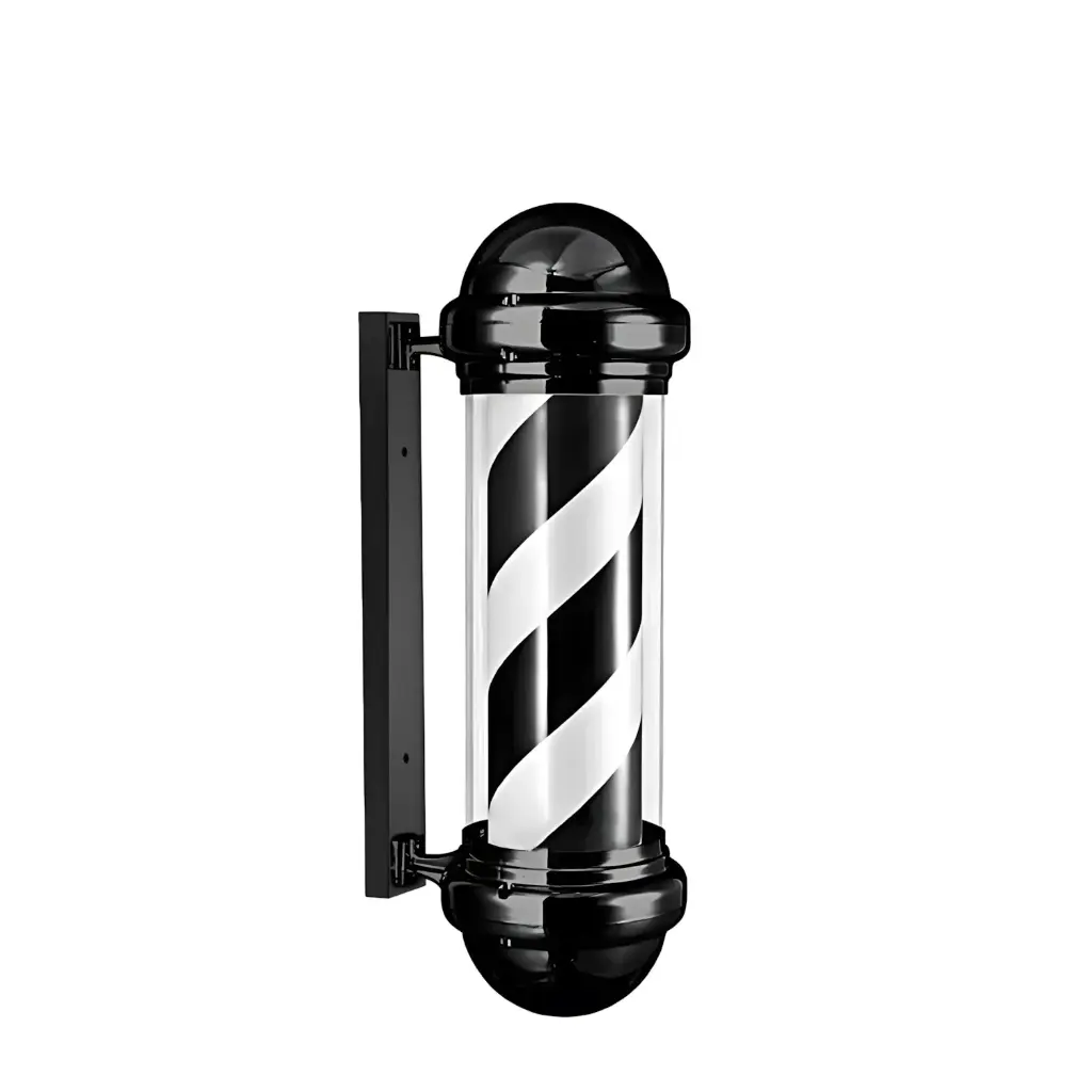[BARBER1665] Pole Barber Pier Black
