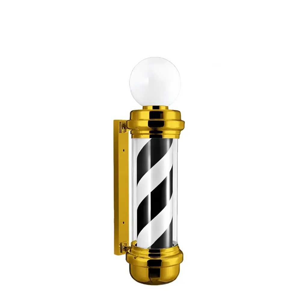 [BARBER07365] Pole Barber Rayas Golden