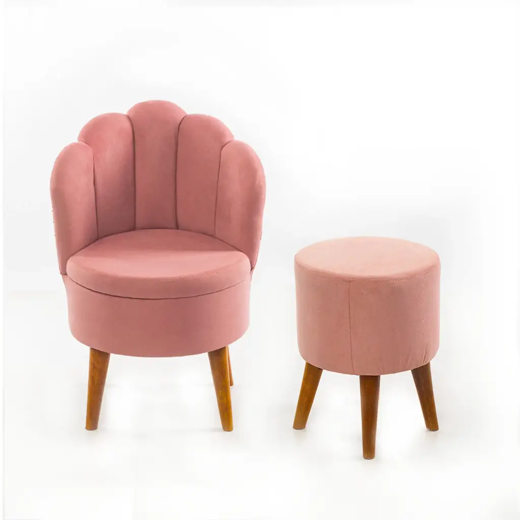 [FABAN021234] Silla Pack Abanico Meri Palo Rosa