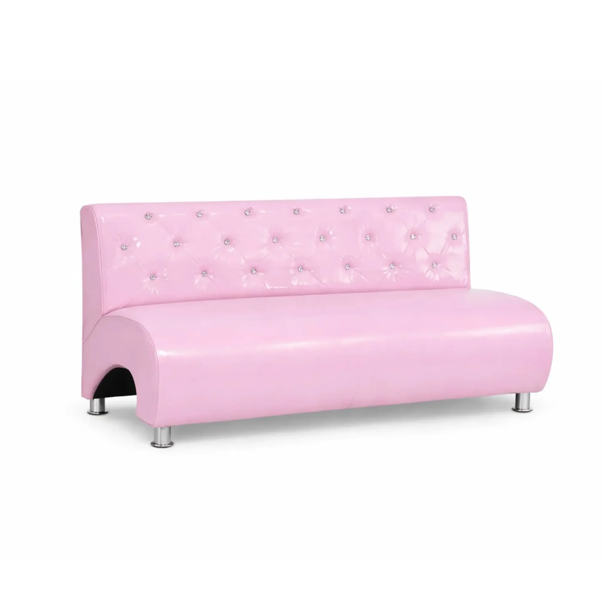 [SILLON52148] Sillon de Espera Eman Rosa 3 Cuerpo