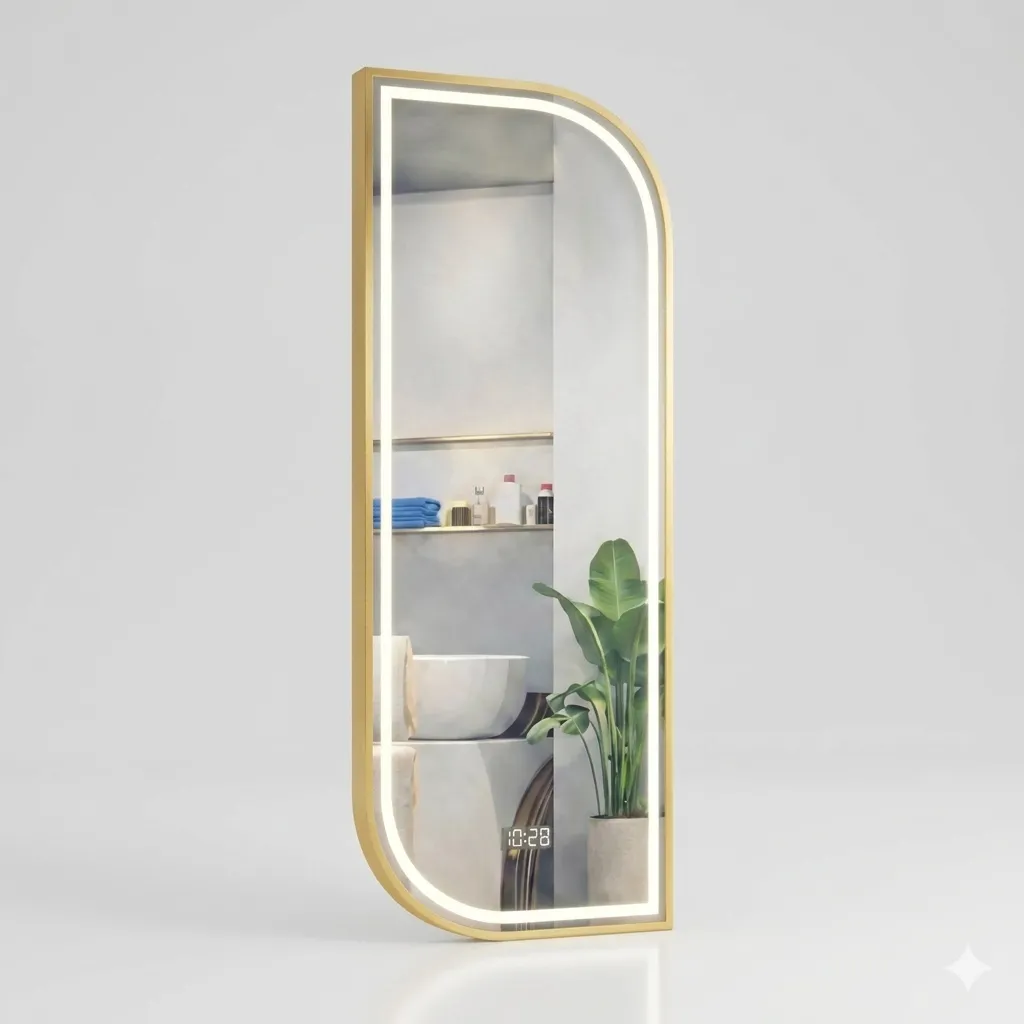 Espejo Led Nidia Dorado