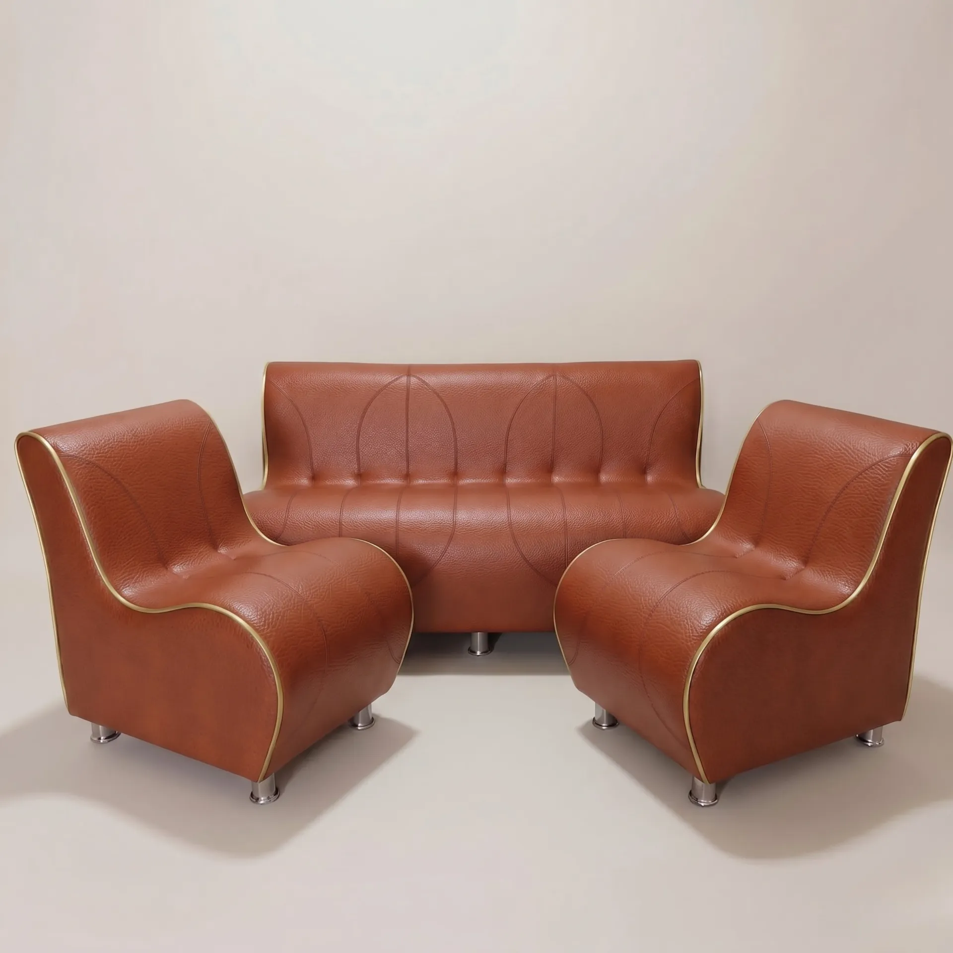 Sillón de Espera Curb Golden