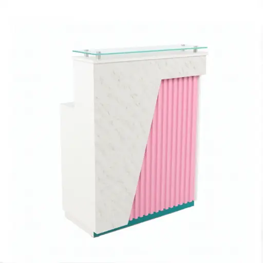 [TERR27365] Counter de Recepción Dinan Rosa