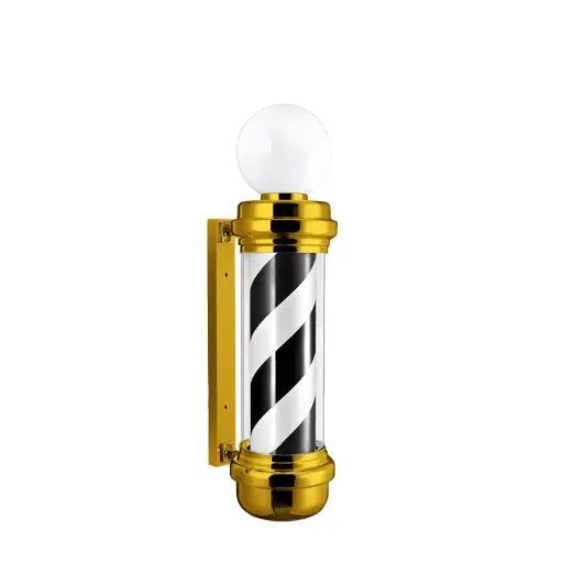 [BARBER07365] Pole Barber Rayas Golden