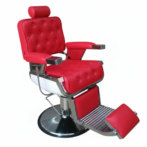[BAR518446] Sillón Barbero Sherman Rojo 