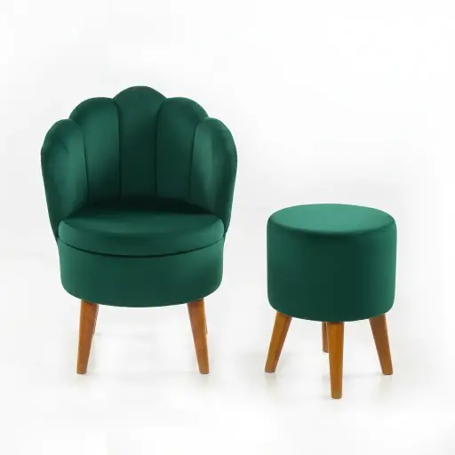 [PACK23665] Silla Pack Abanico Meri Verde